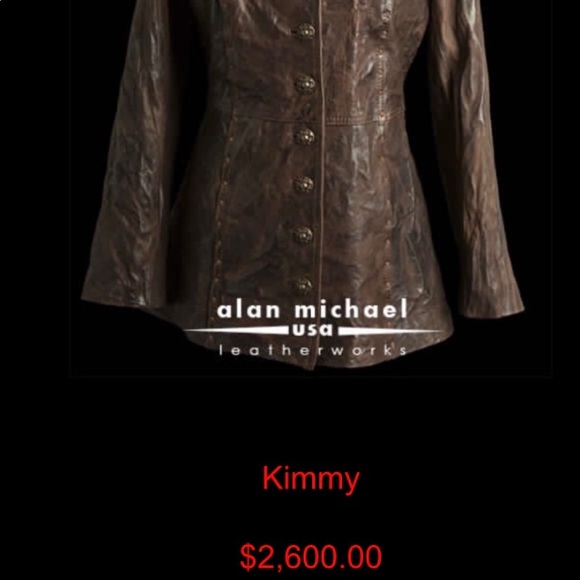 Alan Michael custom made leather coat - Picture 7 of 10